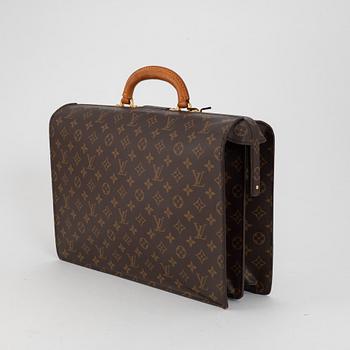 Louis Vuitton, a monogram canvas 'Serviette Fermoir' briefcase.