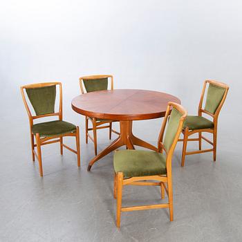 David Rosén, A table and flour chairs.