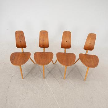 Bengt Ruda, chairs 4 pcs, "Grill/Tåga, IKEA, 1958-59.