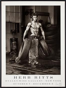 Herb Ritts · HERB RITTS, affisch, sign och dat, utställning New York 1988