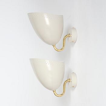Hans Bergström, a pair of wall lamps, model "311", ed. 5/6 & 6/6, ateljé Lyktan, Edition Bukowskis 2025.