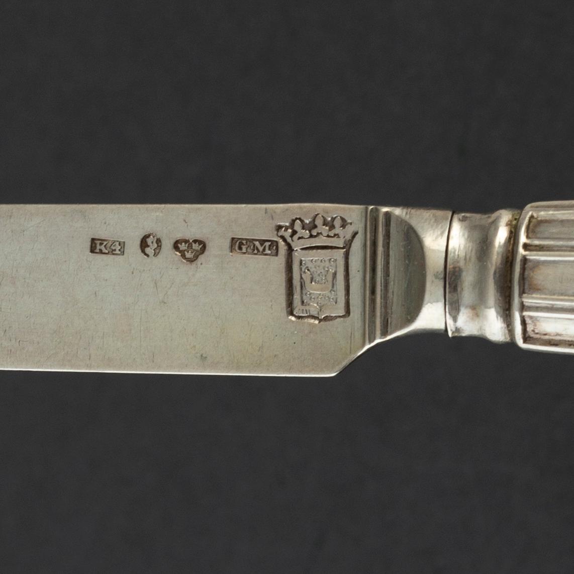 CUTLERY, 35 pieces, silver, 19th and 20th century.