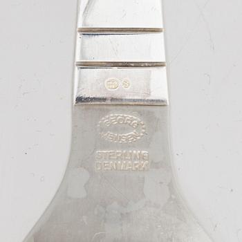 Georg Jensen, bestickservis, 24 delar, sterlingsilver, modell "Antik/Continental", Köpenhamn, Danmark efter 1945.