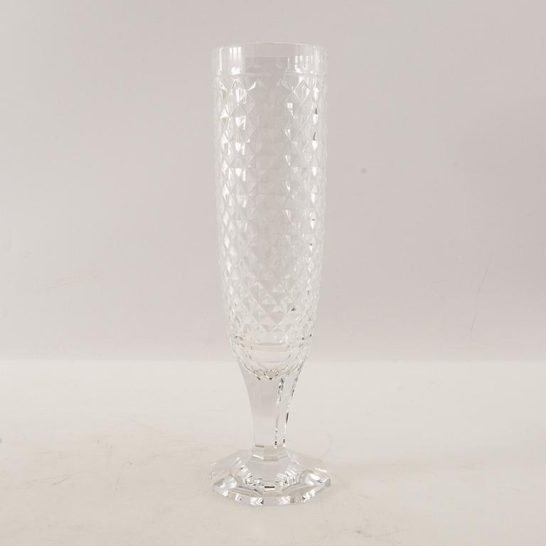 Orrefors, champagne glasses, 8 pcs, 20th century.