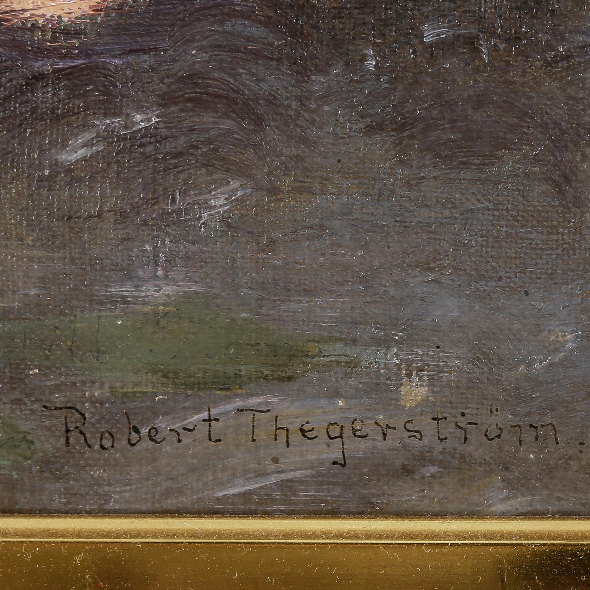 ROBERT THEGERSTRÖM, olja på duk, signerad.