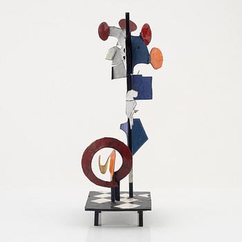 Bror Marklund, sculpture, unsigned, enamel metal, height 44 cm.