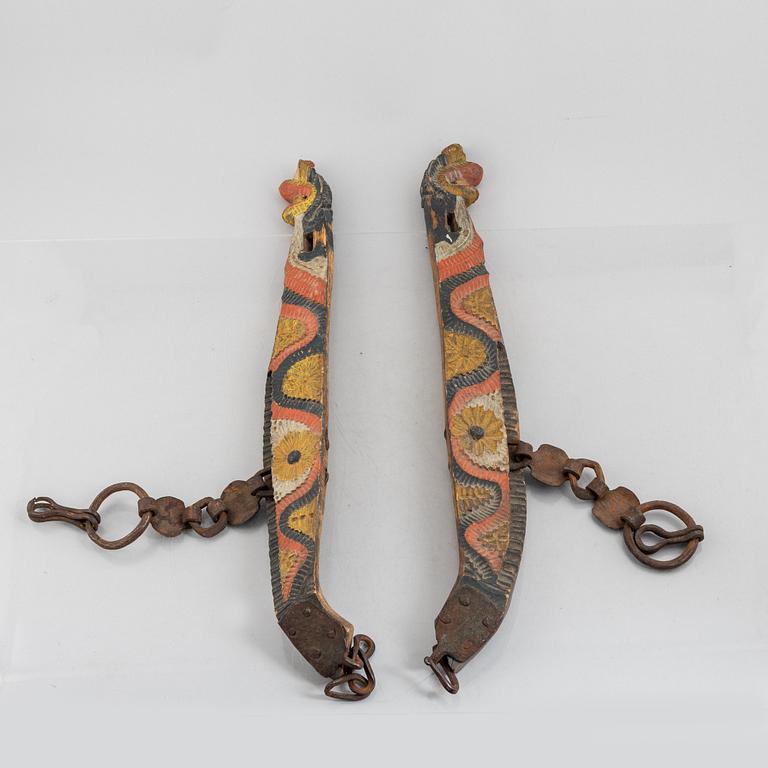 A Swedish provincial horse's harness, 19th century.