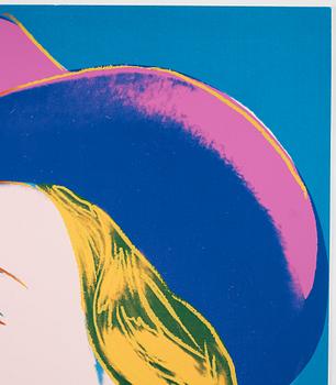 Andy Warhol, "With Hat", from: "Three portraits of Ingrid Bergman".