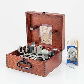 Trommel-sextant, VEB Frieberger Präzisionsmechanik, Freiberg, Tyskland.