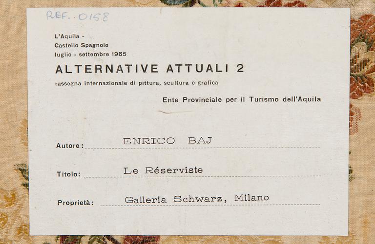 Enrico Baj, "Le Réserviste".