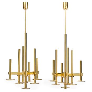 108. Hans-Agne Jakobsson, a pair of "Klerk" ceiling lamps model "C 2731/13", Hans-Agne Jakobsson AB, Markaryd.