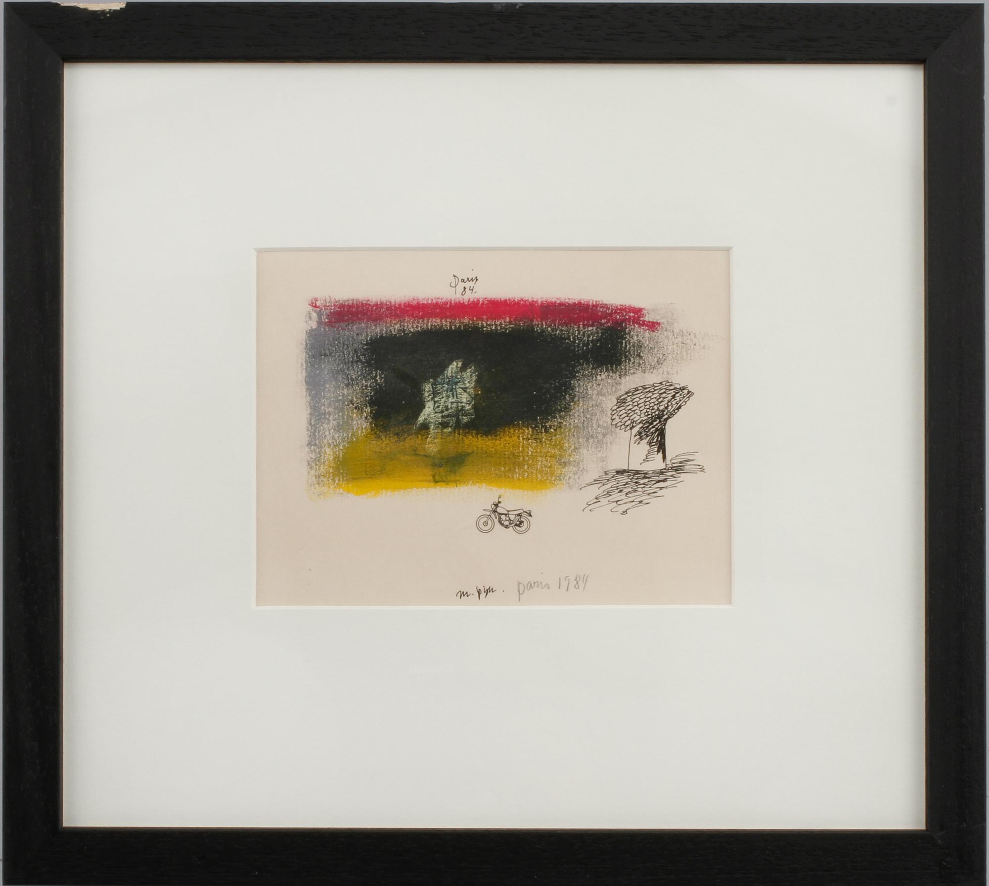 MADELEINE PYK, blandteknik, signerad och daterad -84.