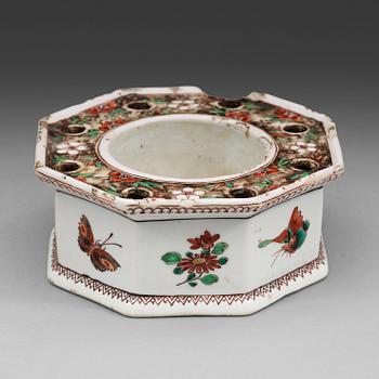 227. An enamelled inkstand, Qing dynasty, 18th Century.