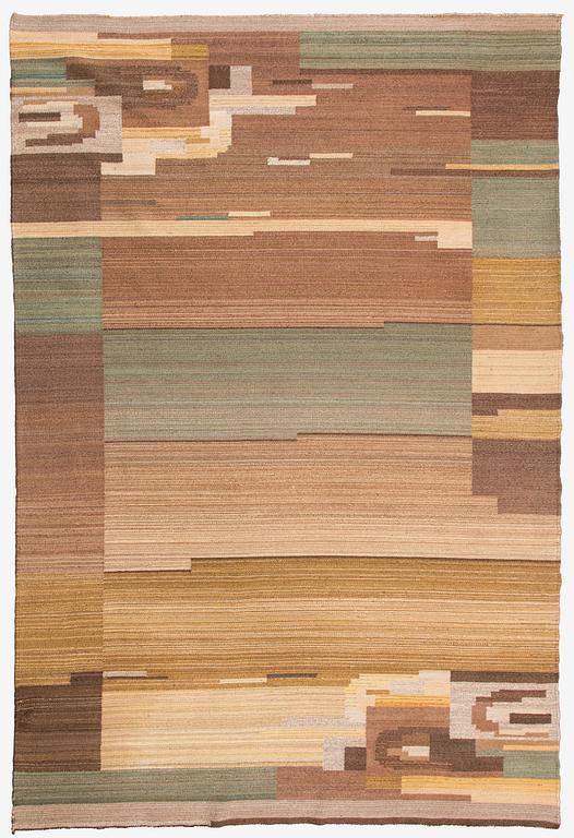 Greta Skogster-Lehtinen, karvalankamatto, Aaltosen Mattokutomo, Kiikka 1930-luku. Noin 363 x 250 cm.