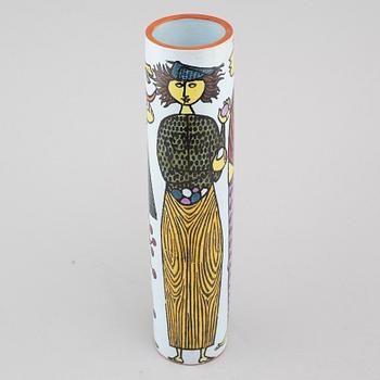 STIG LINDBERG, a faience vase for Gustavsbergs studio, model "Karneval".