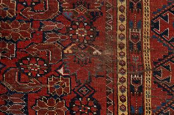 An antique Beshir rug, West Turkmenistan, c. 340 x 169 cm.