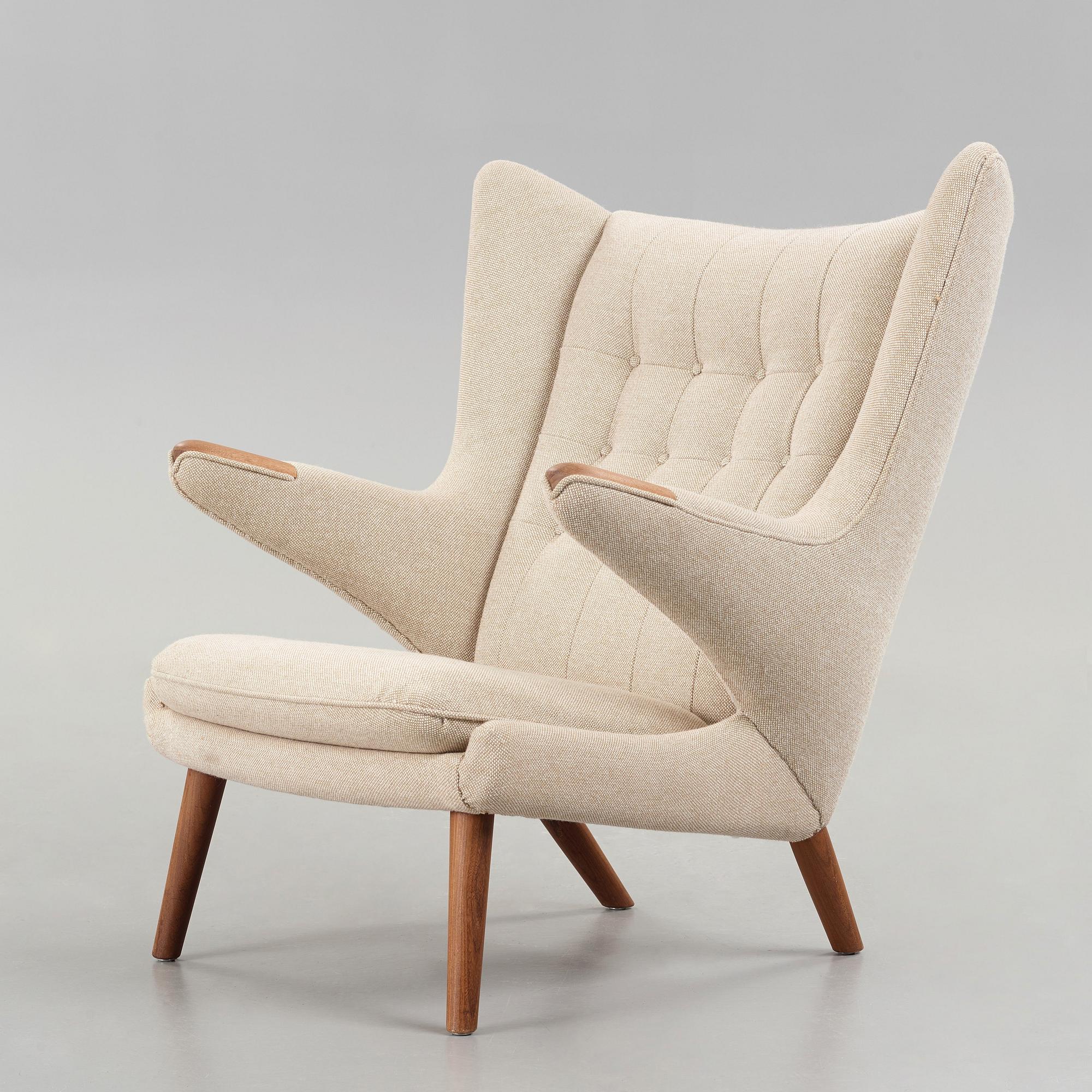 Hans J. Wegner, fåtölj, "Bamse/Papa bear", AP-Stolen, Danmark, 1960-tal.