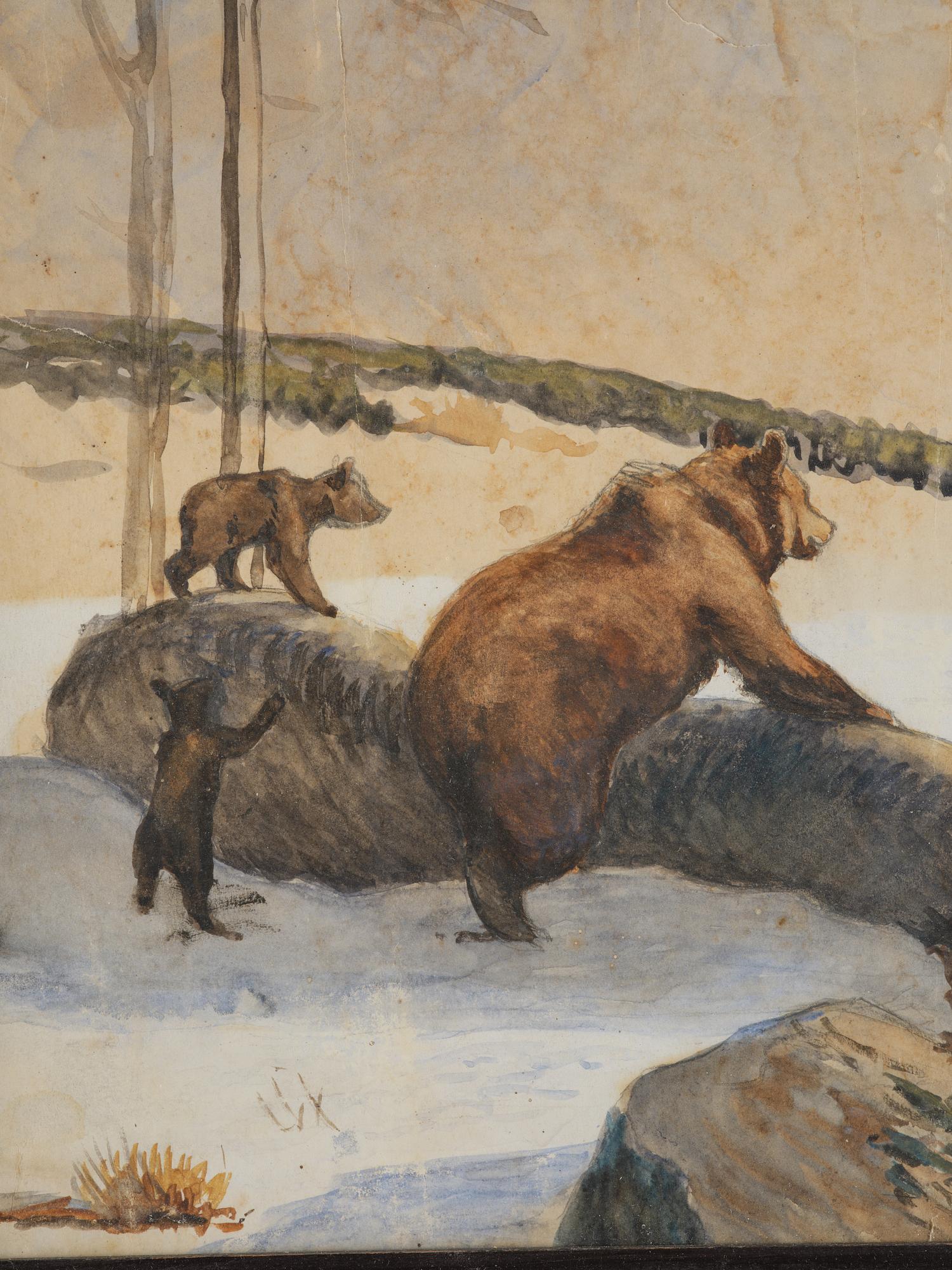 Bruno Liljefors, Bear family.