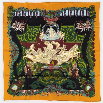 Hermès, scarf, "Le Paradis du Roy".