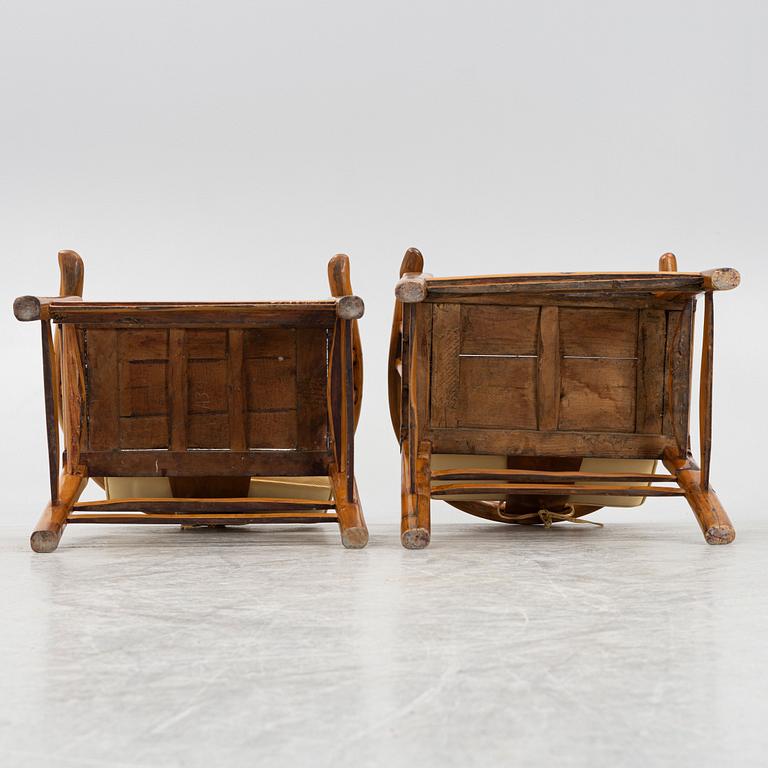 Armchairs, a pair, China, 20th century.