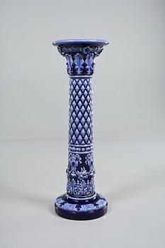 PIEDESTAL, majolika, Rörstrand, 1800-talets slut.
