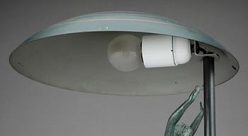 BORDSLAMPA, brons, art deco, 1920-tal.