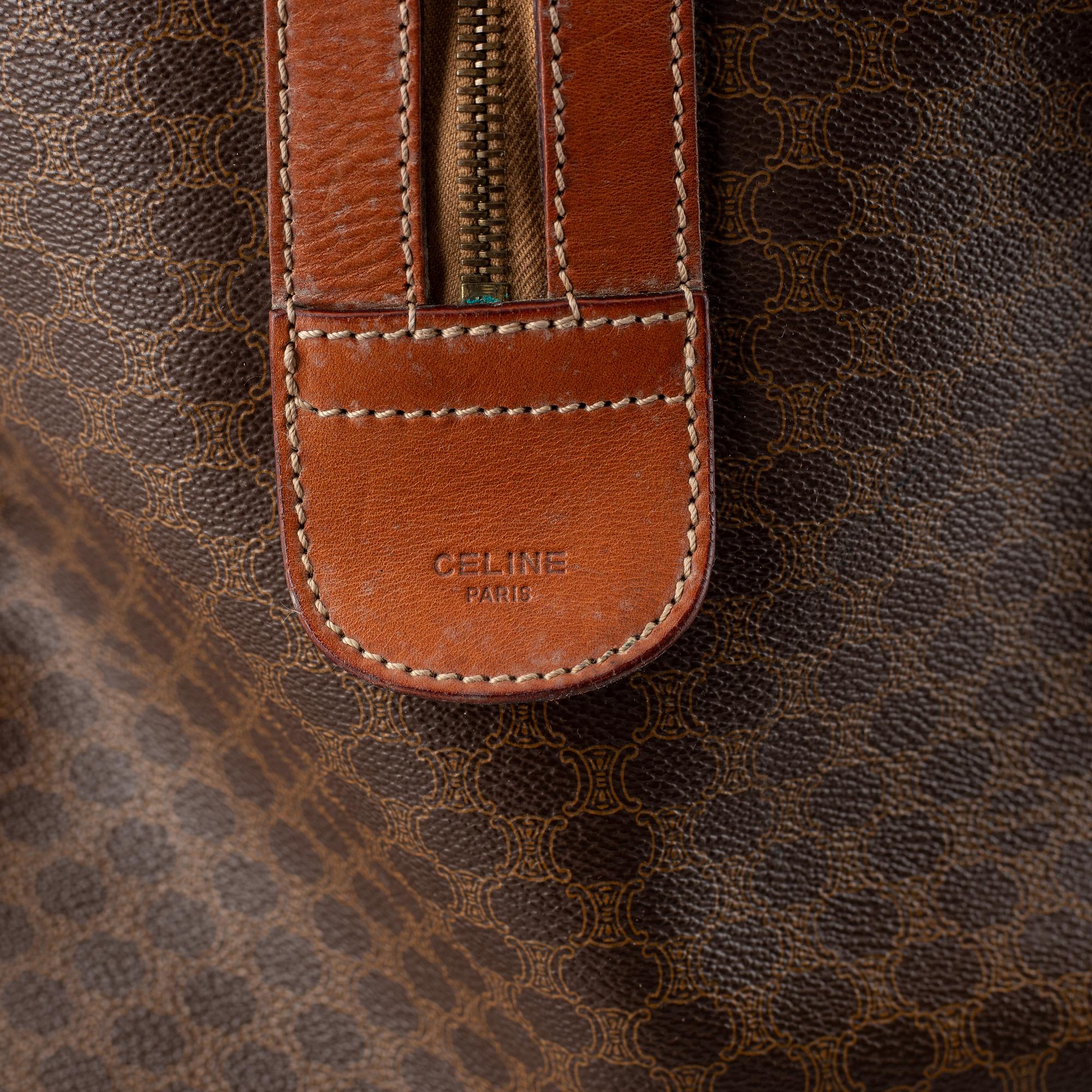 CÉLINE, monogram canvas weekendbag.