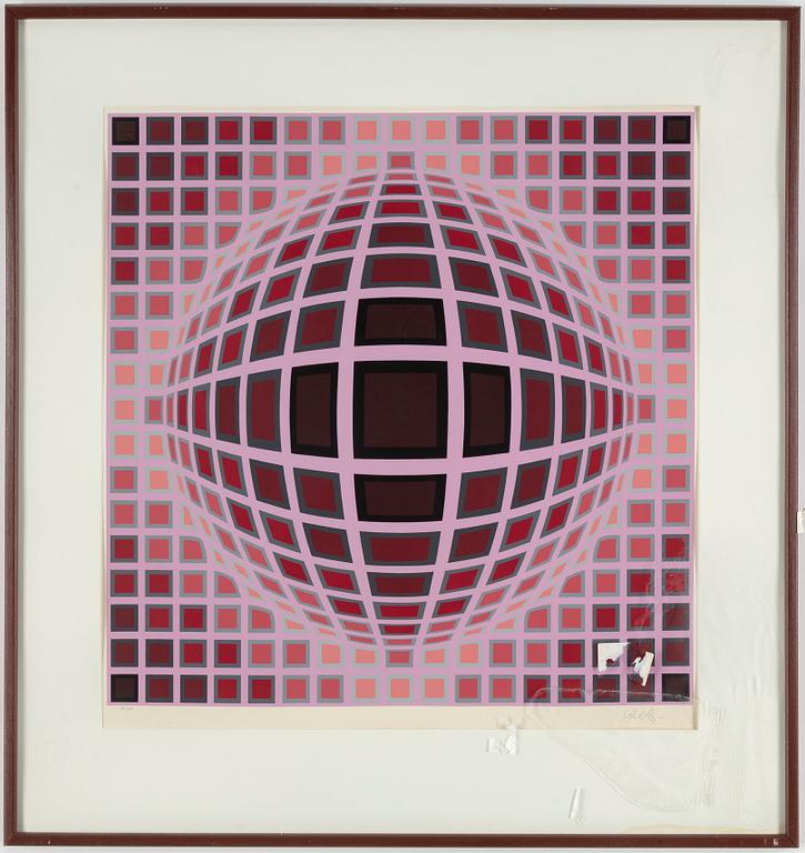 VICTOR VASARELY, färgserigrafi, signerad  174/225.