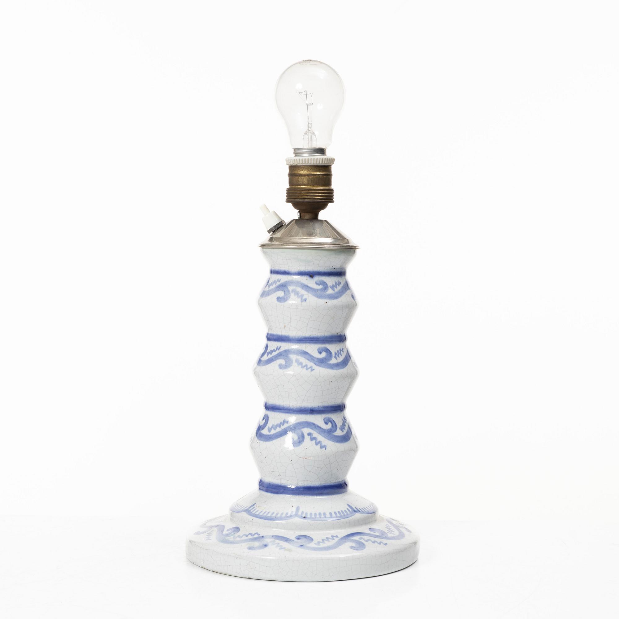 Wilhelm Kåge, a table lamp, Gustavsberg, 1920.