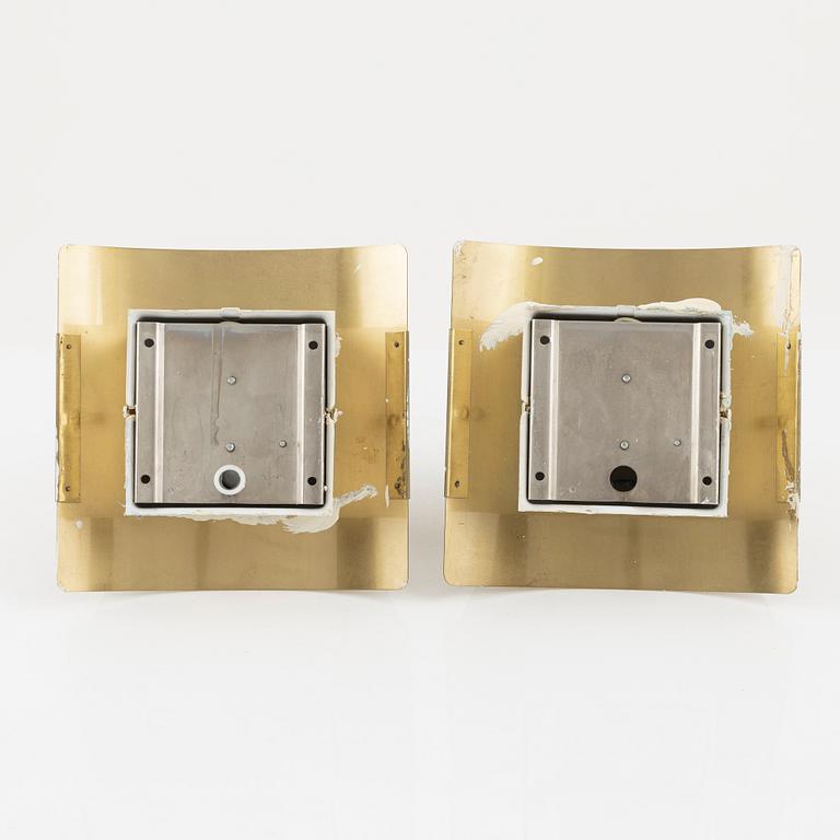 Vägglampor, ett par, Falkenbergs belysning, 1970-tal.