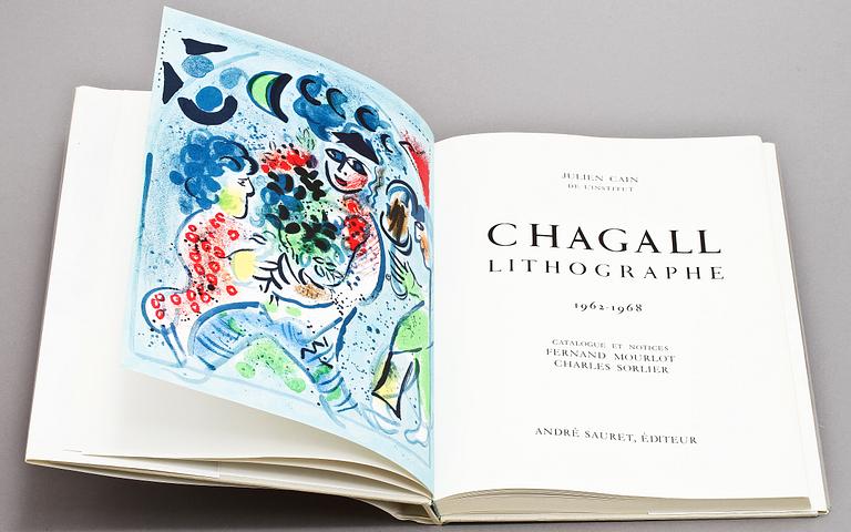 BOK, Marc Chagall Litographe III, Julien Cain,Catalogue Fernand Mourlot, Charles Sorlier, editeur André Sauret, 1969.