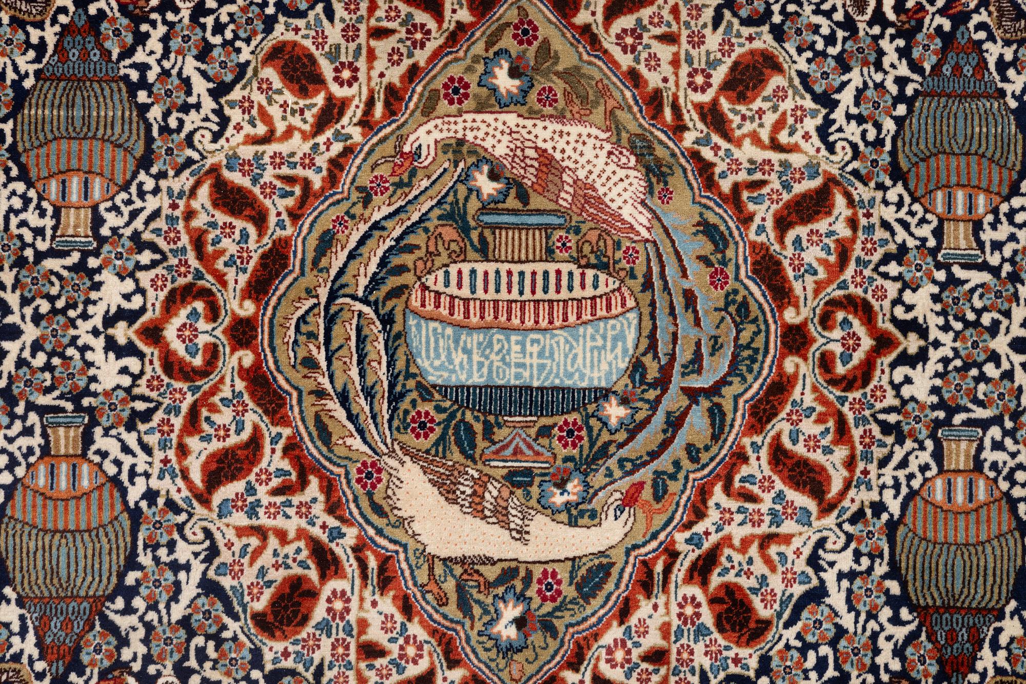 Carpet, Kashmar, approx. 390 x 290 cm.