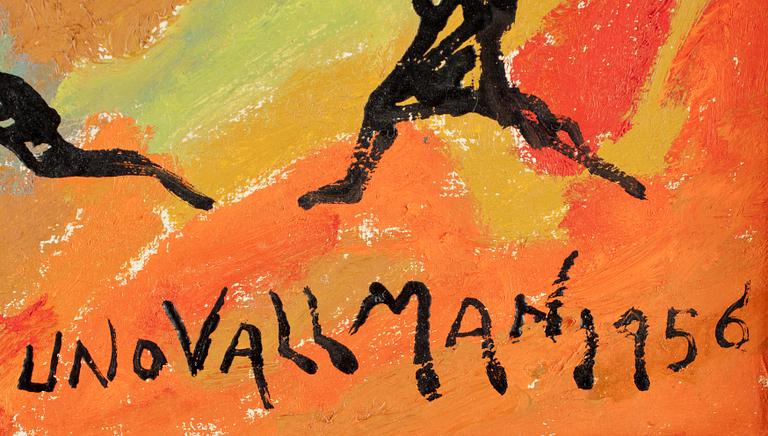 UNO VALLMAN. Olja på duk, sign och dat 1956.