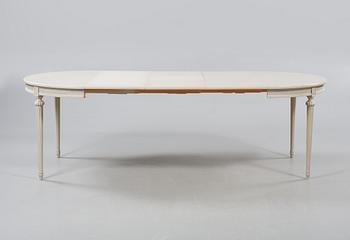 MATGRUPP, 7 delar, gustaviansk stil, omkring 1900-talets mitt.
