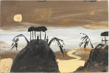 Carl Johan De Geer & Ernst Billgren, acrylic on panel, signed.