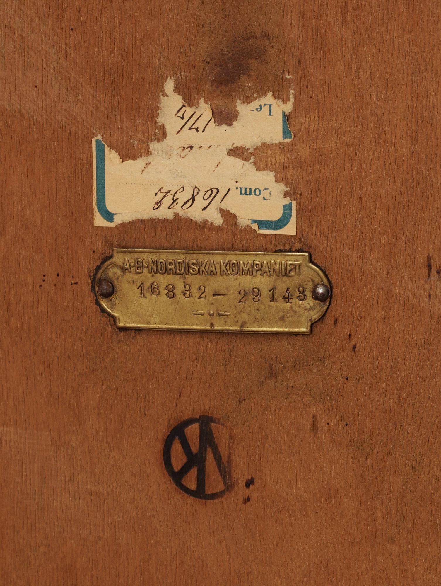 KLAFFBORD, Märkt NK's verkstäder, 1900-tal.