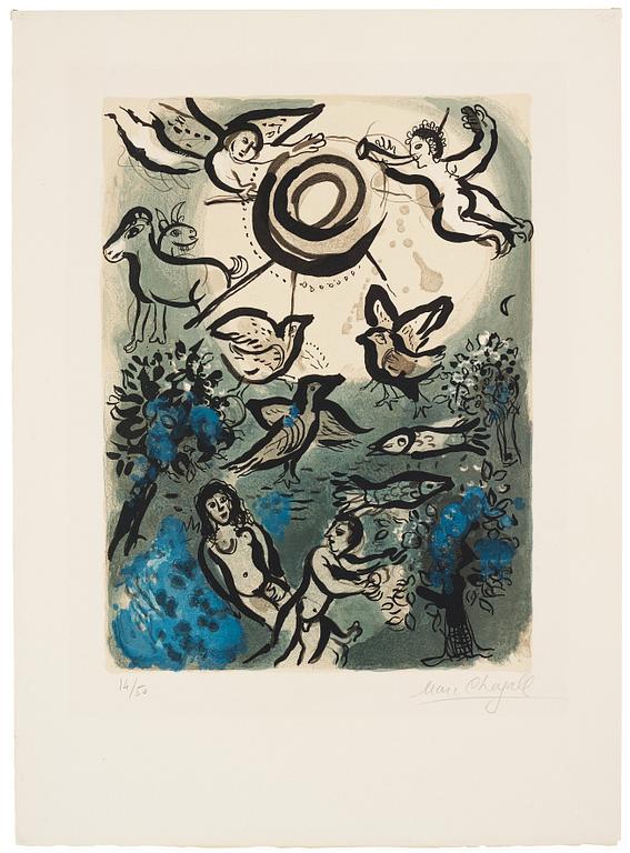 Marc Chagall, ”Création” ur "Drawings for the Bible".