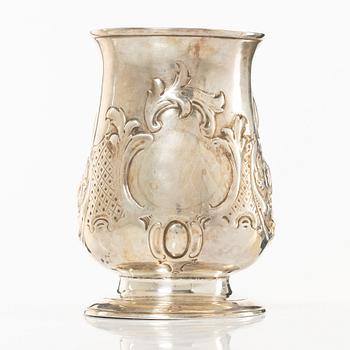 John King, mugg, silver, London, England 1774.