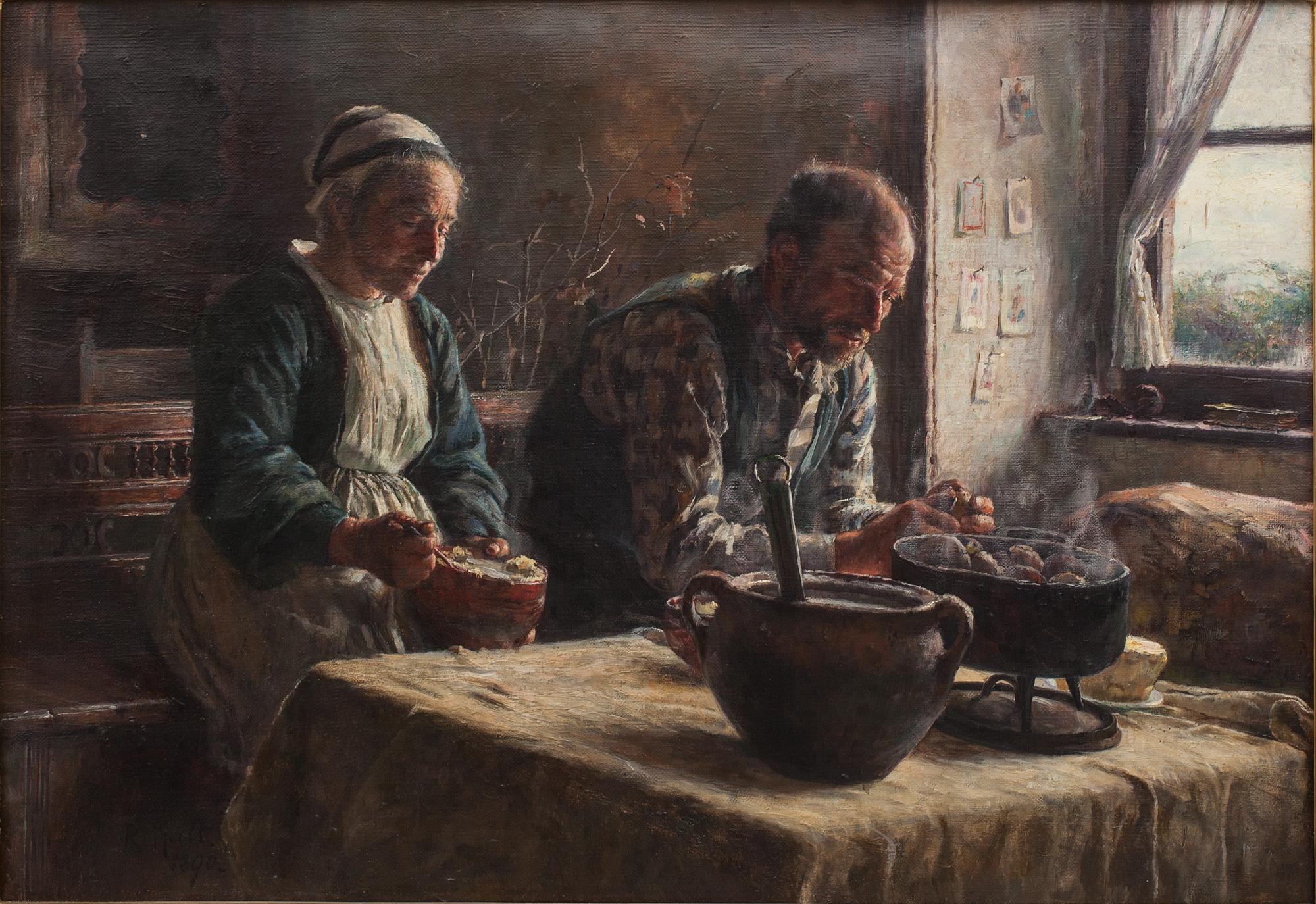 RICHARD HALL, olja på duk, signerad och daterad 1890.