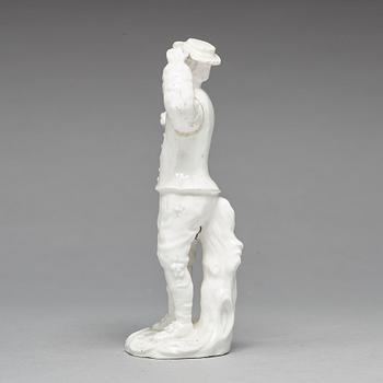 A Swedish soft paste Marieberg porcelain figure, 18th Century.