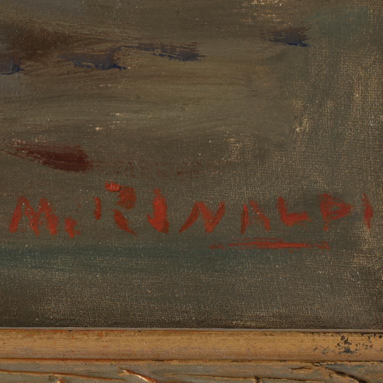 M RINALDI, olja på duk, signerad, 1900-tal.
