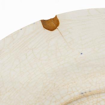 Wilhelm Kåge, Five test plates, porcelain and stoneware, Gustavsberg, 1920s-50s.