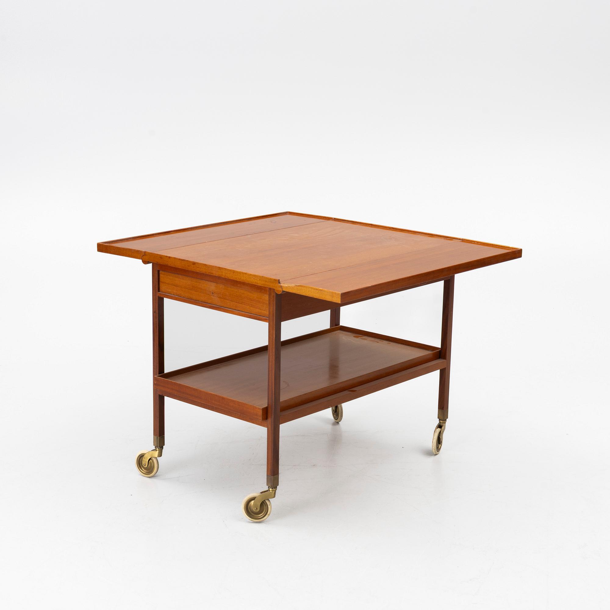 Josef Frank, a model B756 tea trolley, Svenskt Tenn, before 1985.