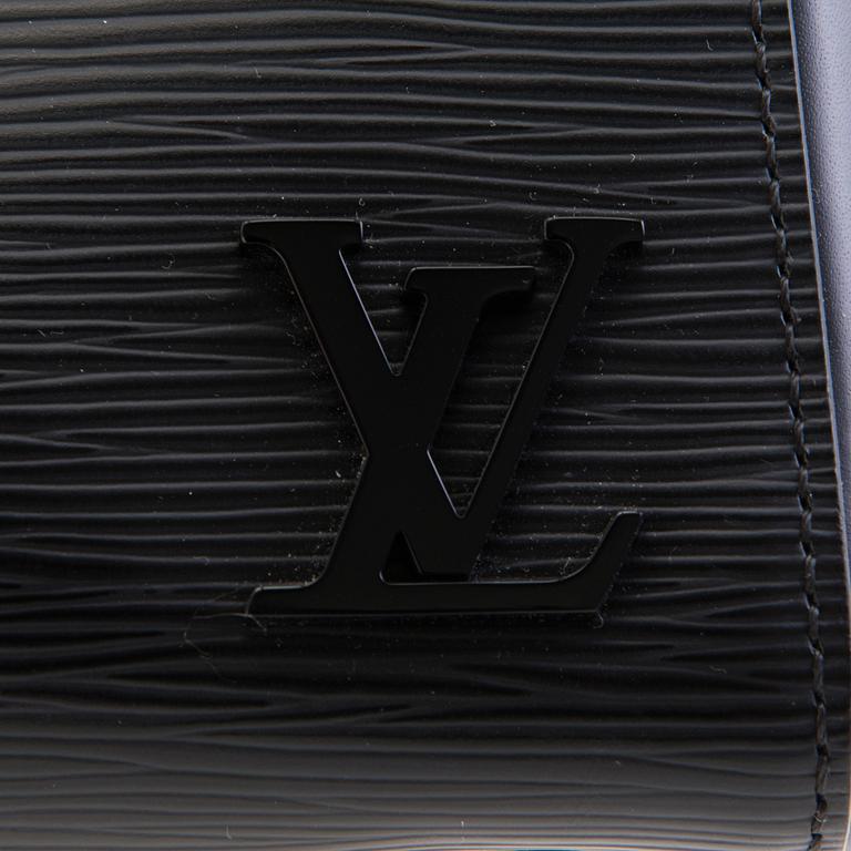LOUIS VUITTON Black Epi Cluny BB Bag.