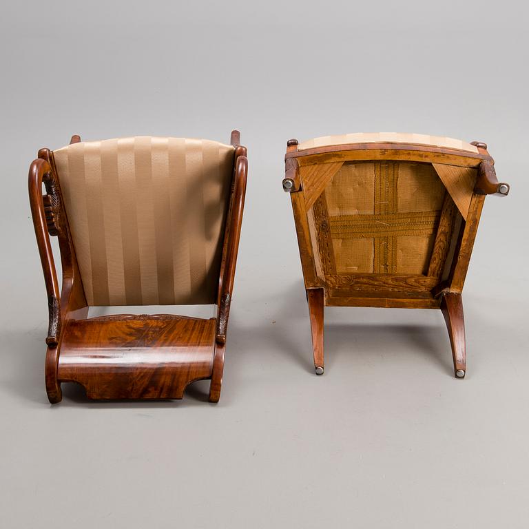 A PAIR OF BIEDERMEIER CHAIRS, Russia ca 1820-30s.