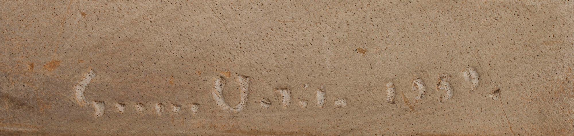 GUNNAR UOTILA, träskulptur, sign. och dat. 1959.