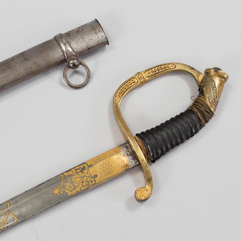 a Russian officer sabre, probably m/1865.