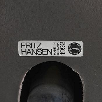 Arne Jacobsen, a swivel easy chair, 'The Egg', Fritz Hansen 1992.