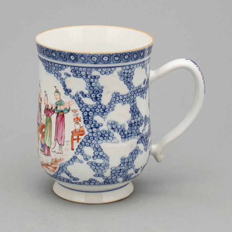 MUGG, porslin, Qianlong, 1700-tal.