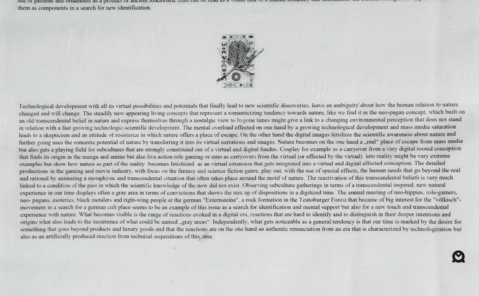 Veit Laurent Kurz, "Untitled #4 (Flag of Time Text Painting)".